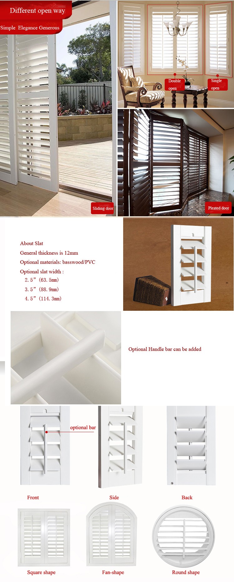 Factory Price Plantation Shutters