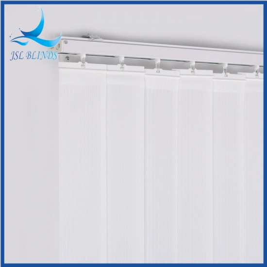 Elegantes persianas verticales de tela blanca de 89mm para el hogar