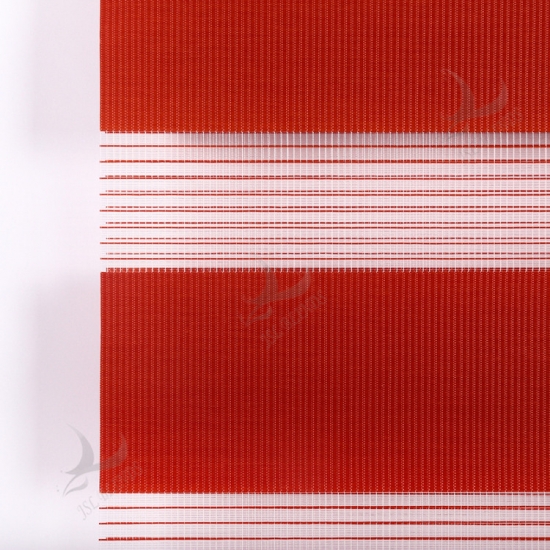 Color rojo Doppelrollo klemmfix Easy Fix Zebra Blind